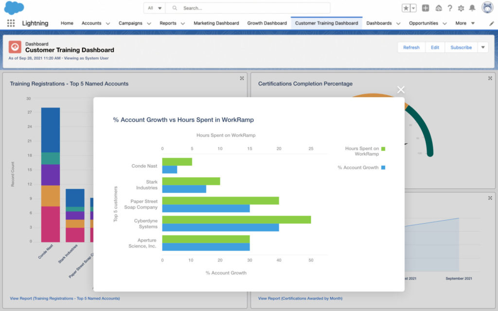 Salesforce Dashboards