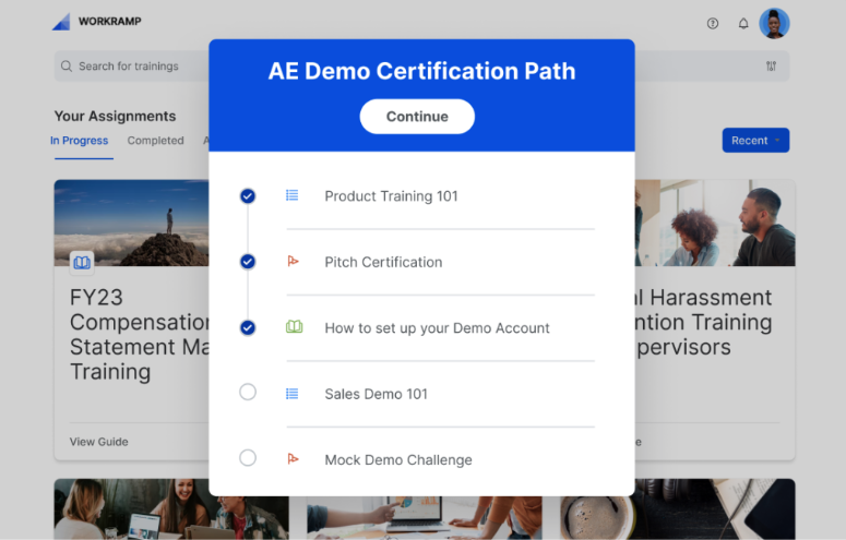 AE demo certification path