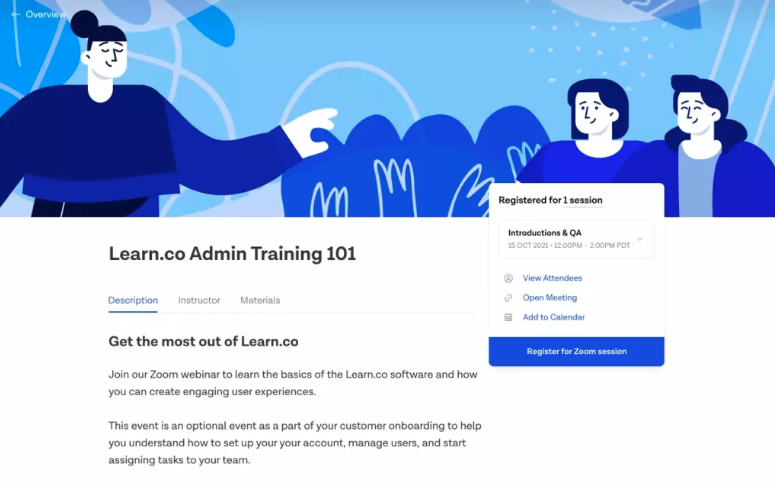 admin training example