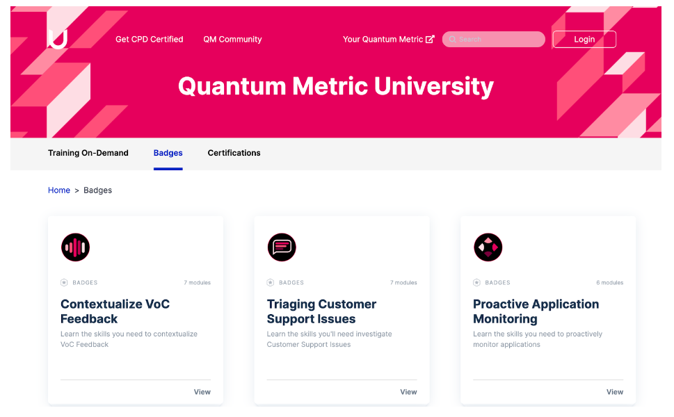 quantum metric university