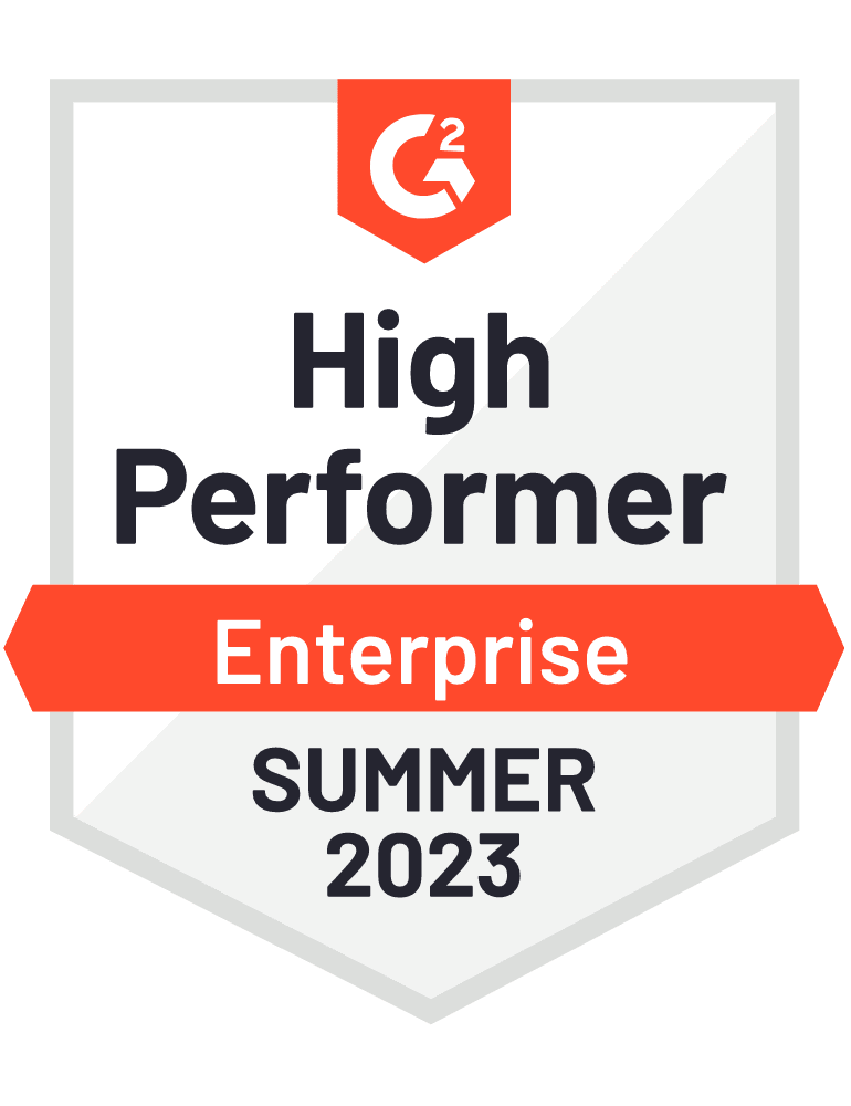 G2 High Performer Summer 23 Small Business Category